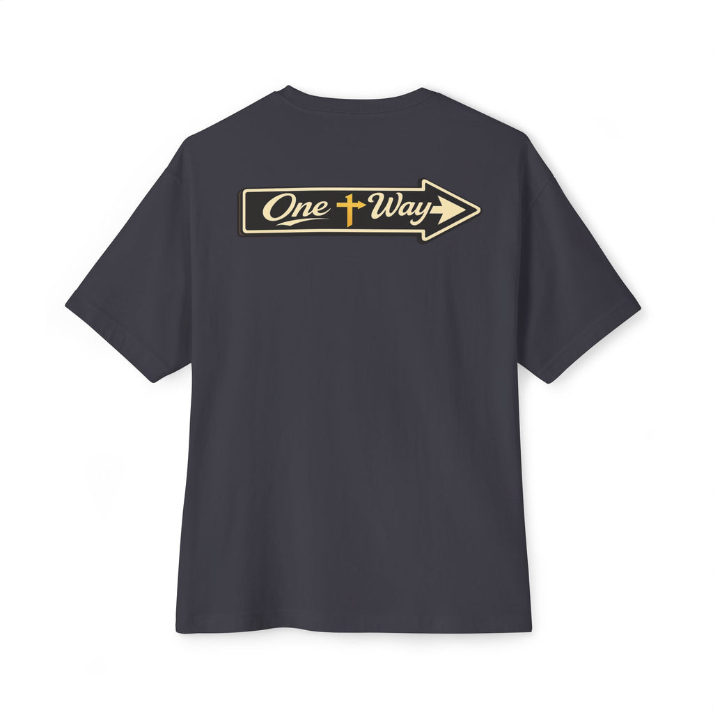 Bella Canvas Boxy Tee - Way of Life - Cross w/ One Way Arrow