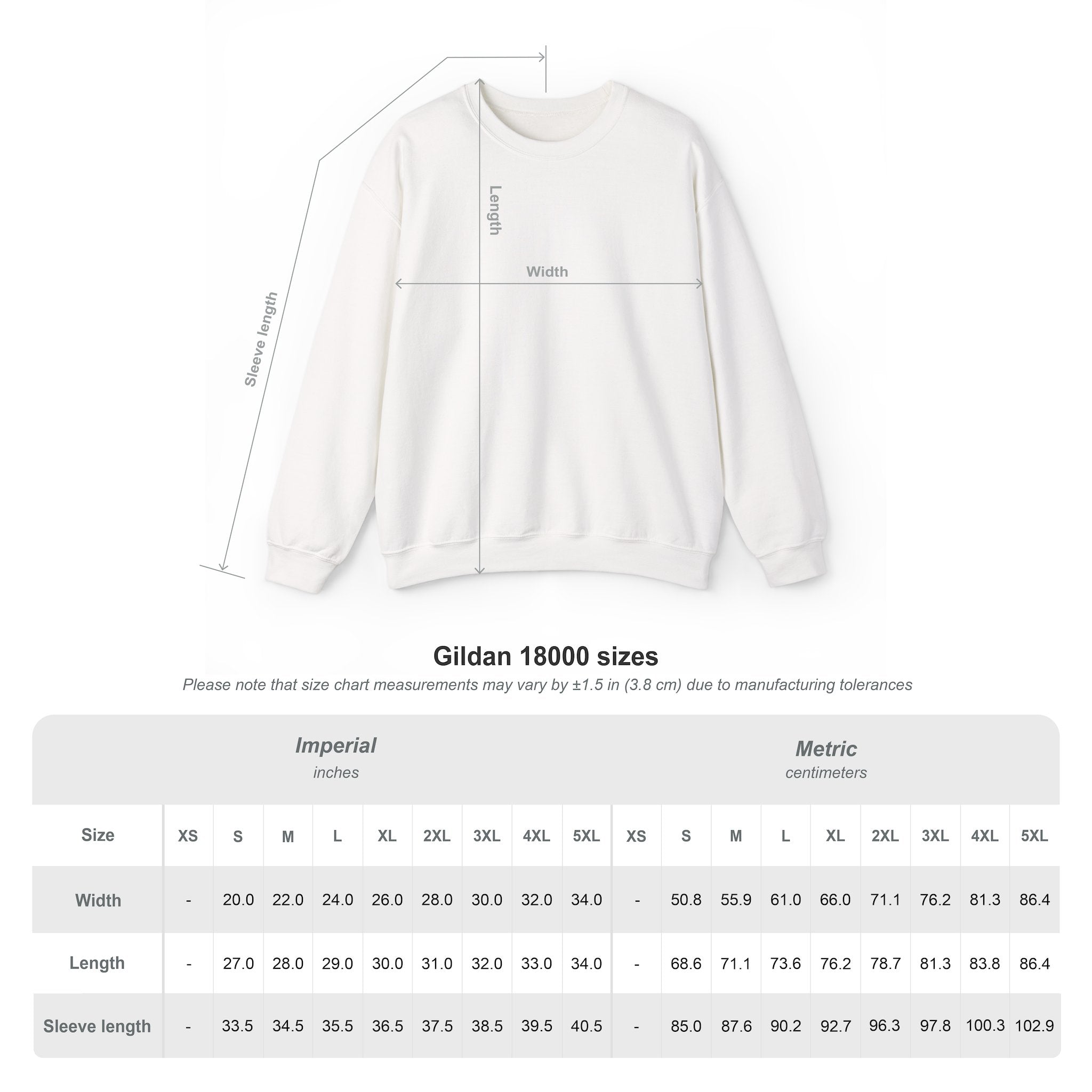 Gildan - Crew Neck - Subtle Cross