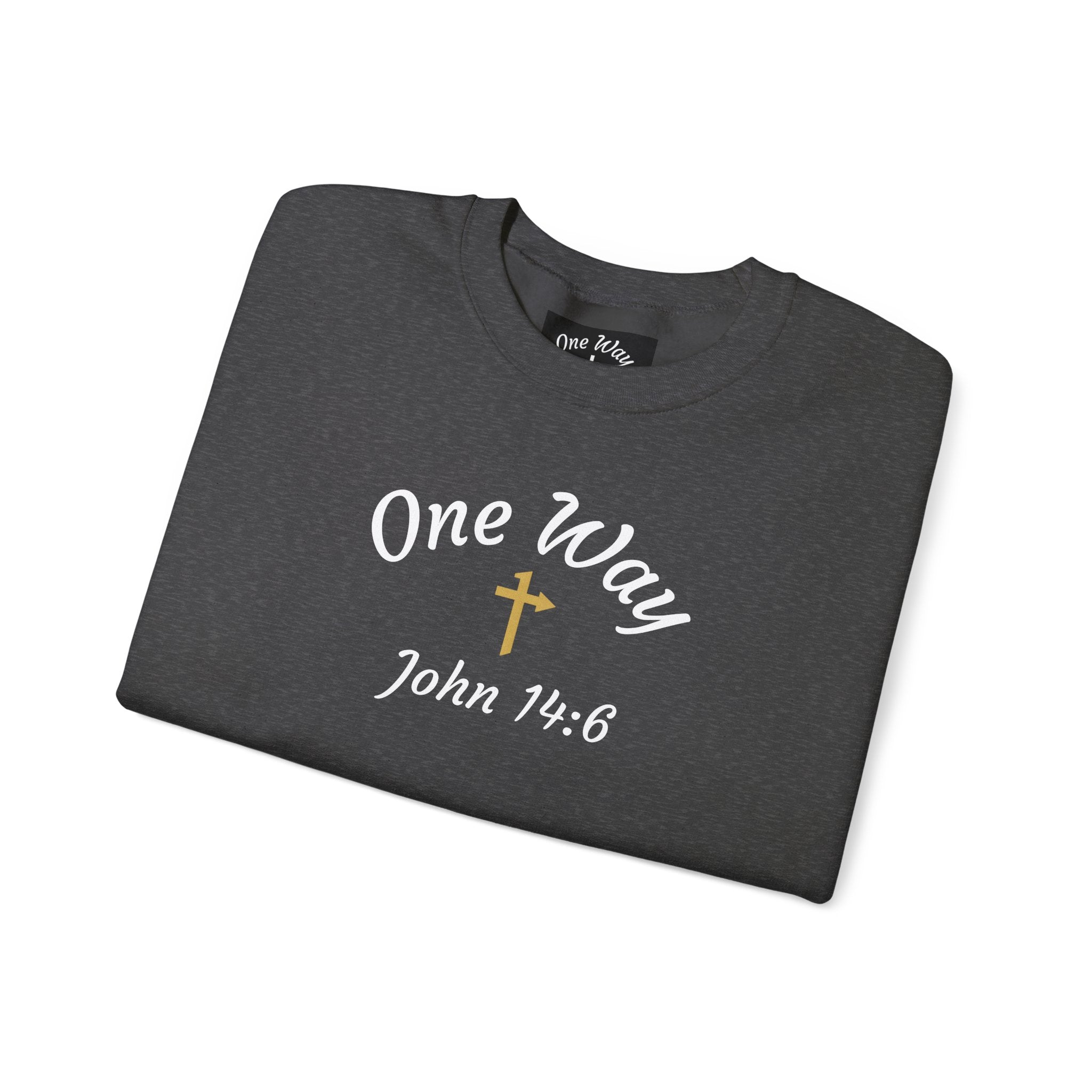 Gildan - Crew Neck - ONE WAY - John 14:6