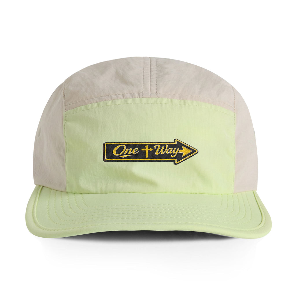 Two-Tone Nylon Cap - One Way Arrow Embroidered