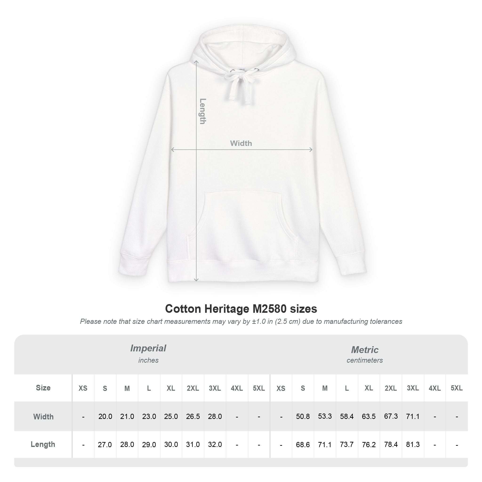 Cotton Heritage - Embroidered - One Way
