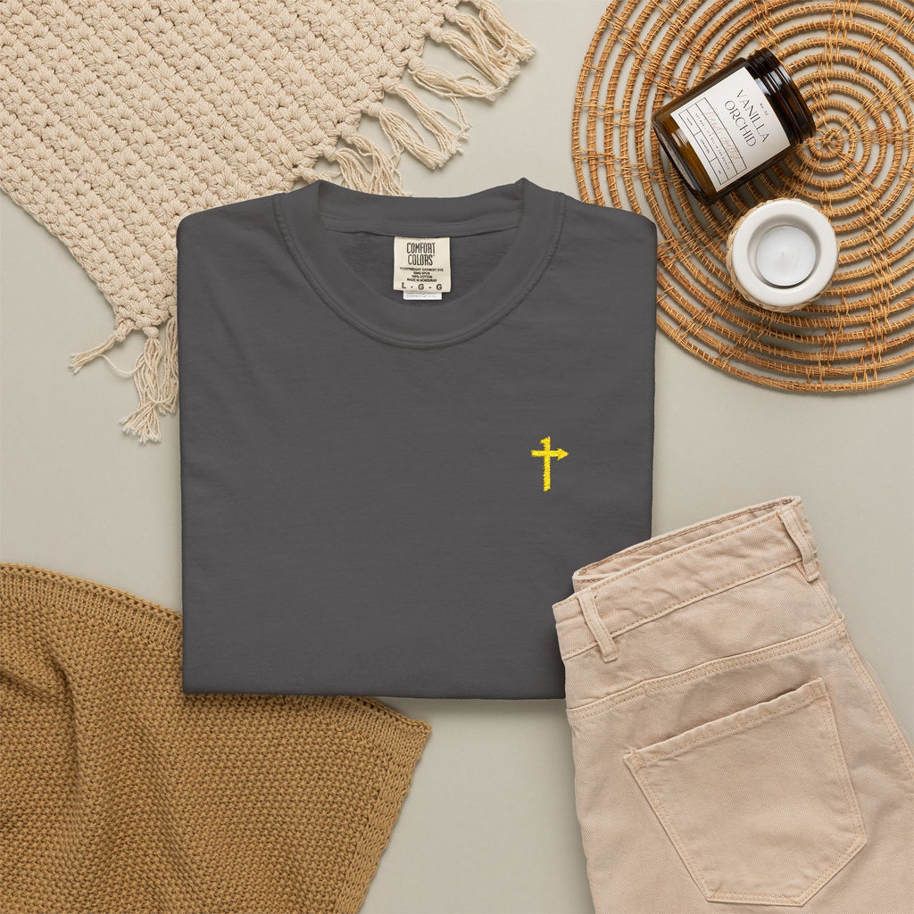 Comfort Colors - Embroidered - Cross