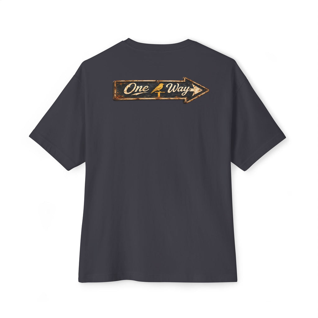 Bella Canvas Heavy Boxy Tee - Way of Life - Cross w/ Rustic Finch