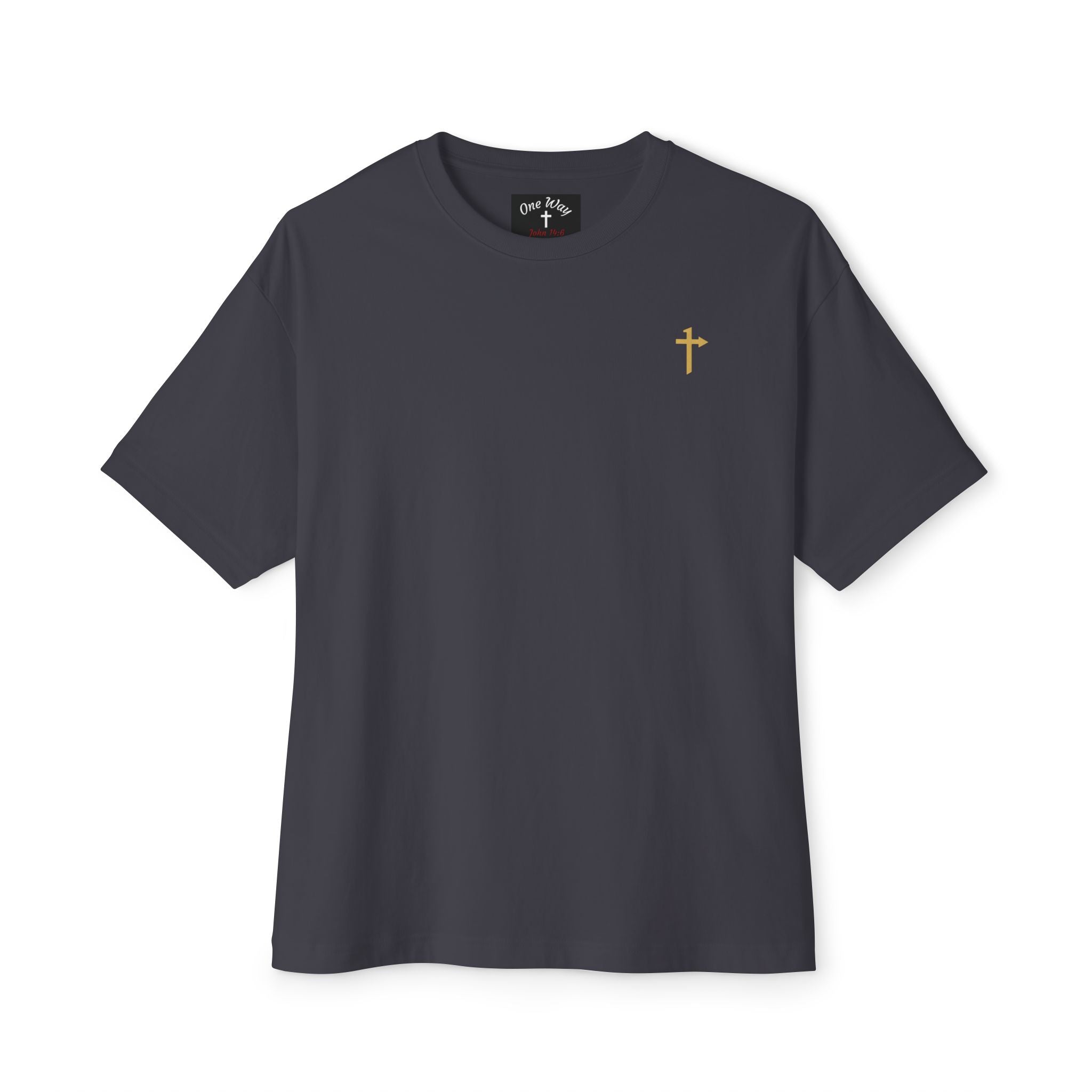 Bella Canvas Heavy Boxy Tee - Way of Life - Cross w/ Rustic Finch