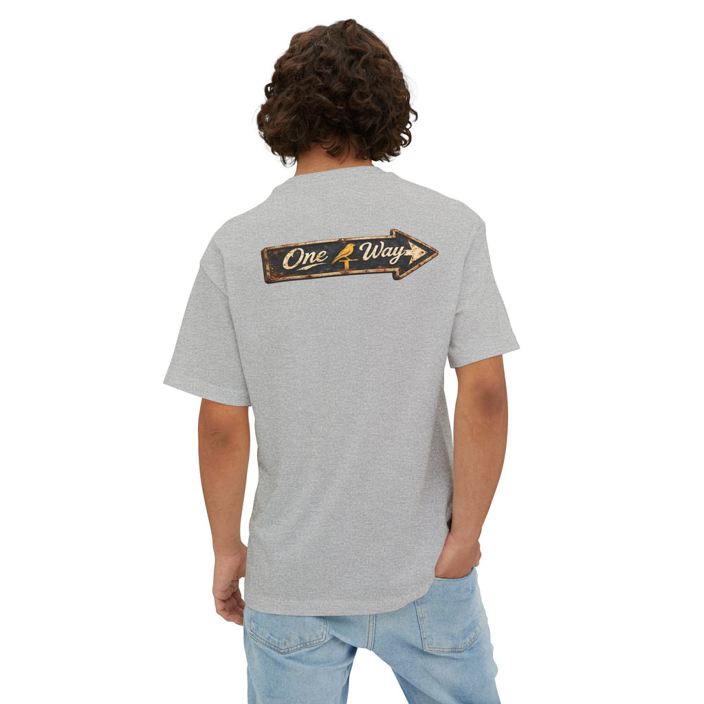 Bella Canvas Heavy Boxy Tee - Way of Life - Cross w/ Rustic Finch