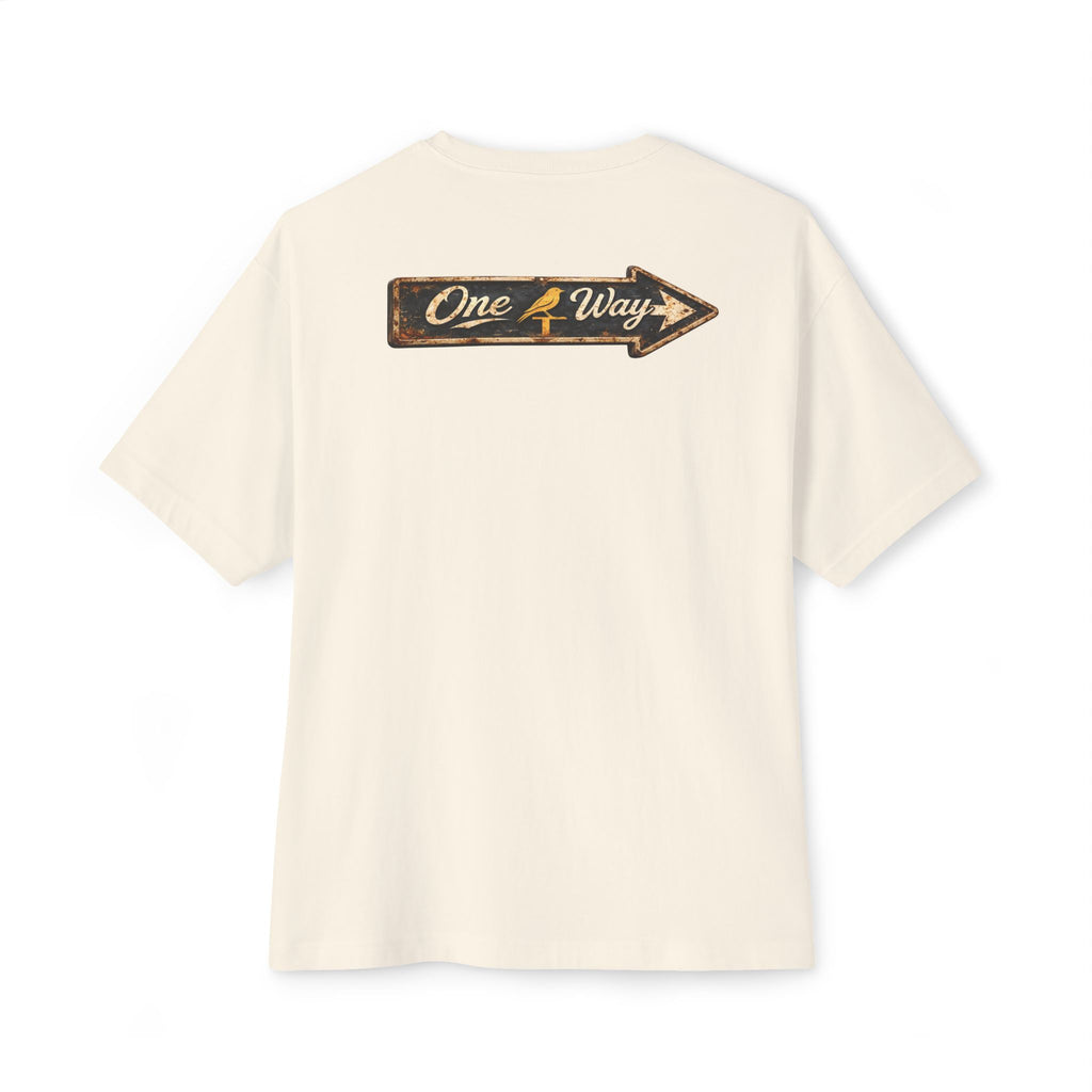 Bella Canvas Heavy Boxy Tee - Way of Life - Cross w/ Rustic Finch