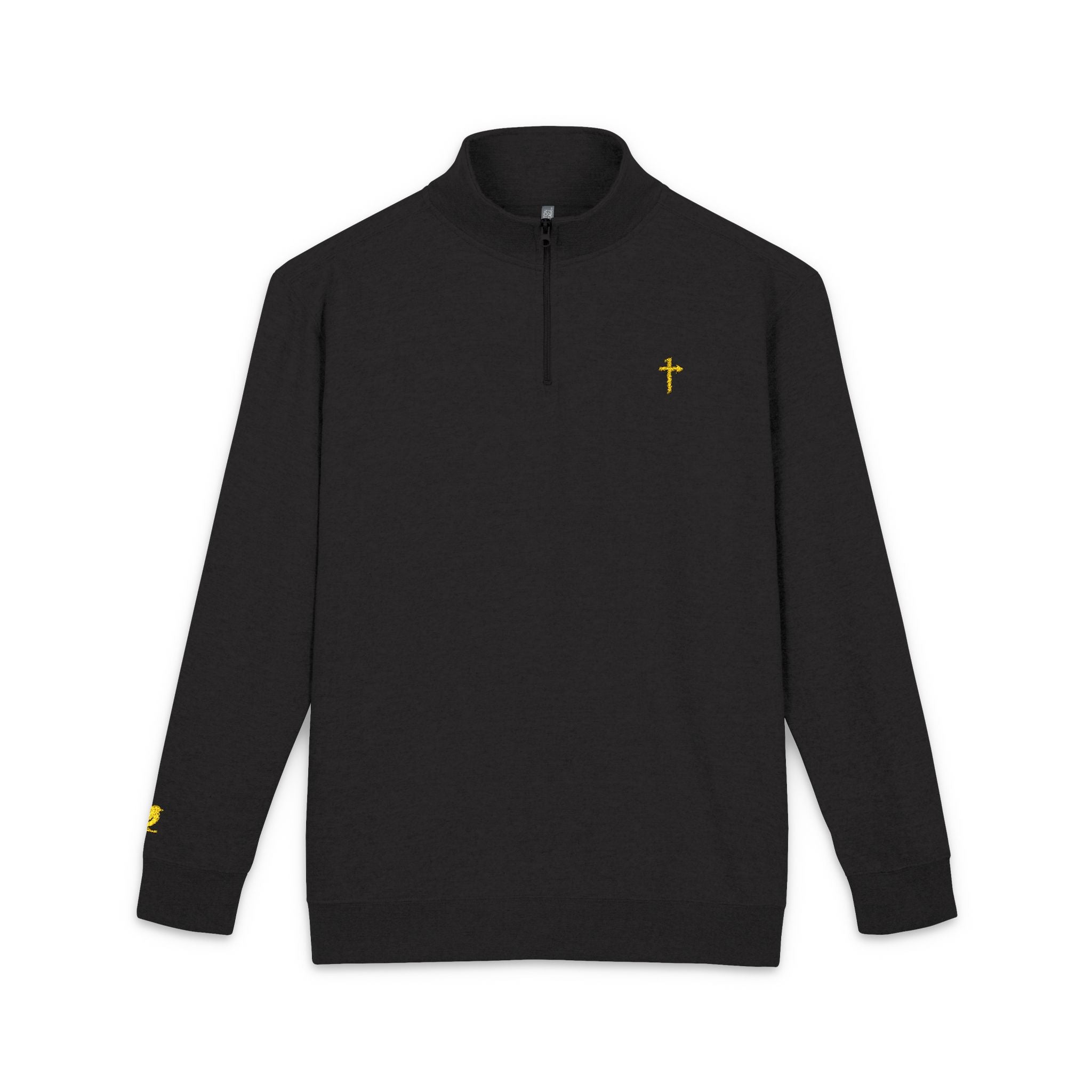 Cotton Heritage Embroidered Quarter Zip - Way of Life - Cross