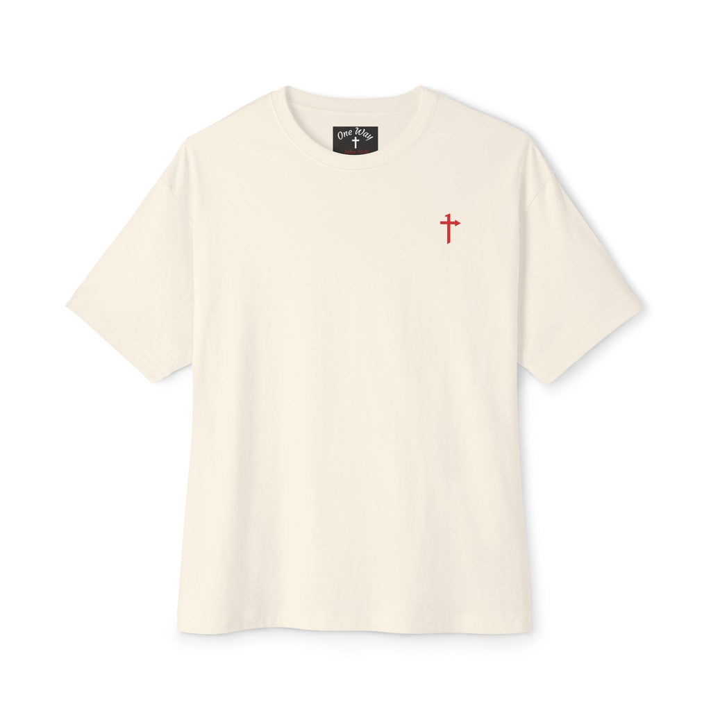 Bella Canvas Heavy Boxy Tee - Way of Life - Cross w/ Rustic Finch