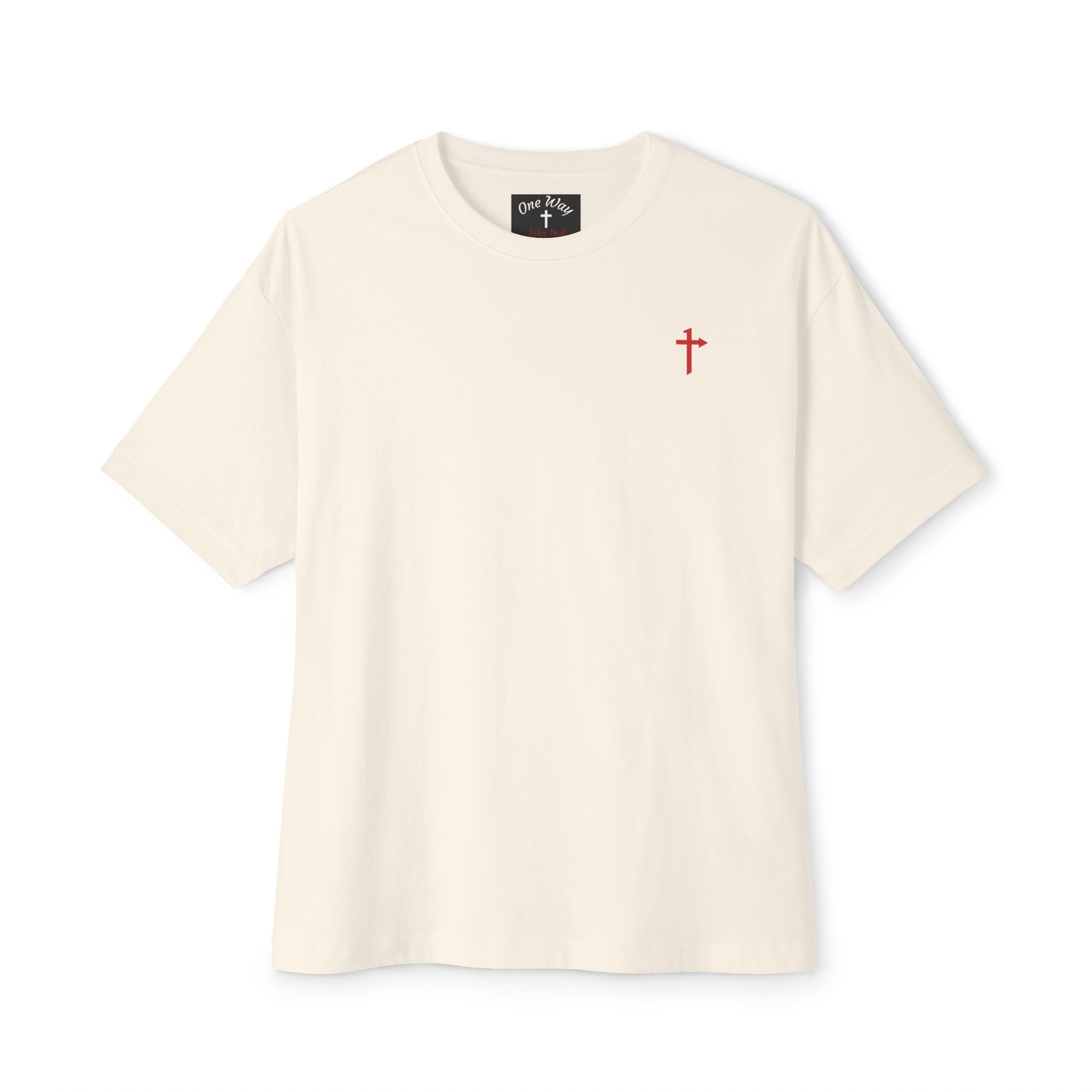 Bella Canvas Heavy Boxy Tee - Way of Life - Cross w/ Rustic Finch