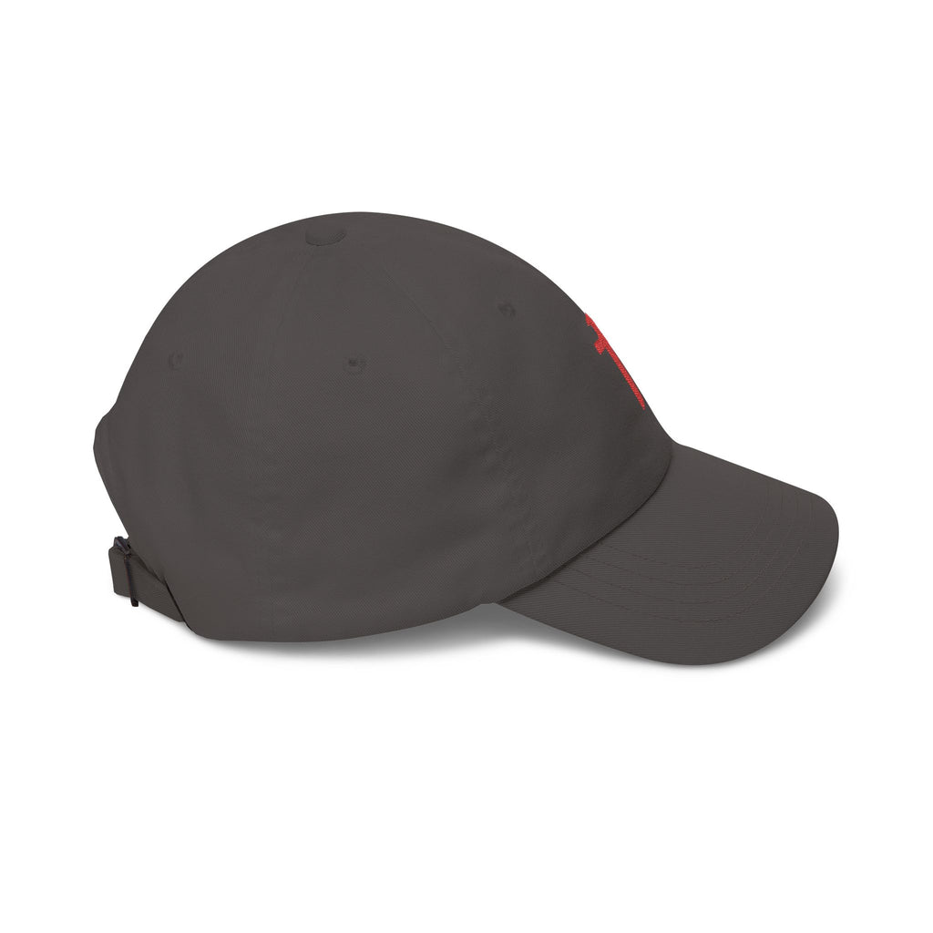 Classic Dad Cap — Yellow Cross Embroidered Baseball Hat
