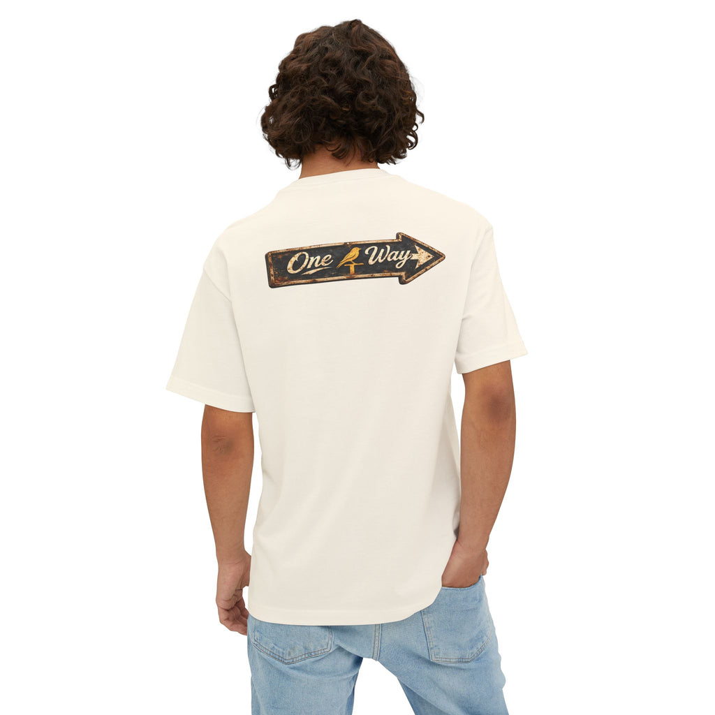 Bella Canvas Heavy Boxy Tee - Way of Life - Cross w/ Rustic Finch